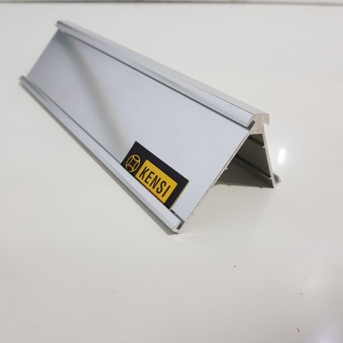 

Namecard Name Plate Holder / Sign Holder Besar Kecil Alumunium