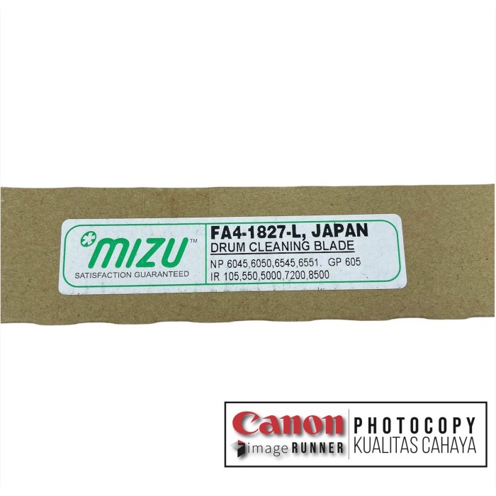 

Termurah Drum Cleaning Blade Canon Ir 5000/6570/5075 Fa4-1827-L Mizu Jepang