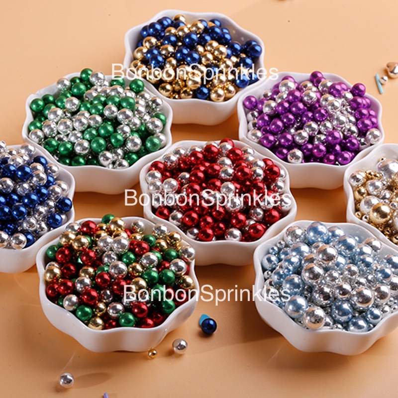 

Gold Sprinkle Mix Warna Natal Metalic Shiny Sparkling 20gr