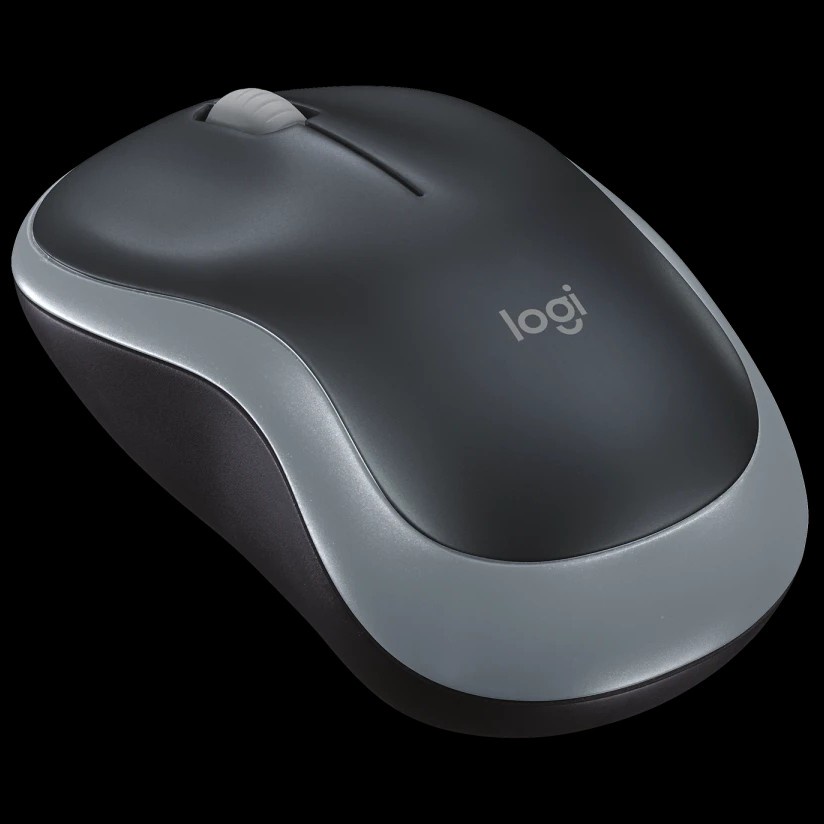 Logitech M185 Swift Grey Mouse Wireless Compact untuk Windows, Mac, ChromeOS ABU ABU