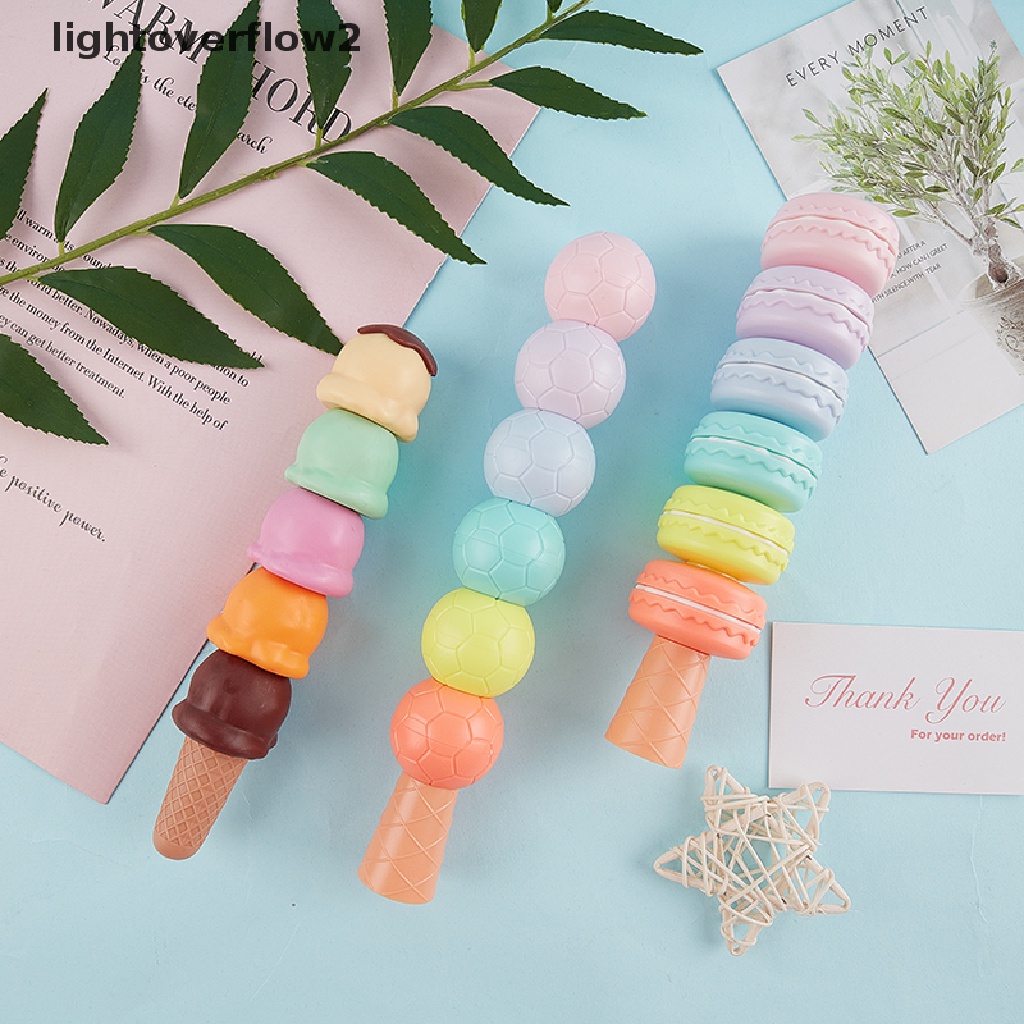 (lightoverflow2) Set Spidol Highlighter Warna Fluorescent Untuk Anak (ID)