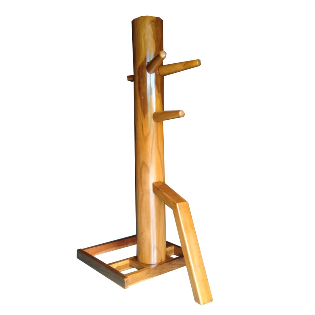 Wooden Dummy Mok Yan Jong Boneka Kayu Latihan Kungfu Wing Chun Gold Dragon