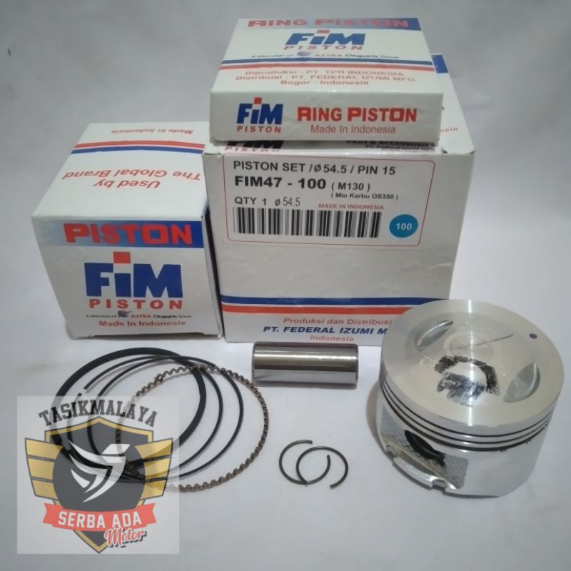 PISTON KIT SEHER KIT FIM 47 MIO XB 130CC DIAMETER 53.5, 54, 54.5, 55