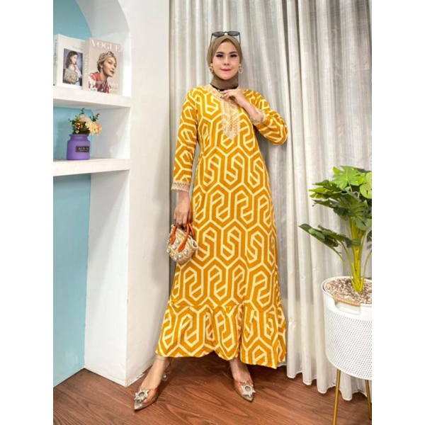 DASTER LENGAN PANJNG / DASTER ARAB / DASTER RENDA /GAMIS MOTIF ZARRA / DASTER BUSUI