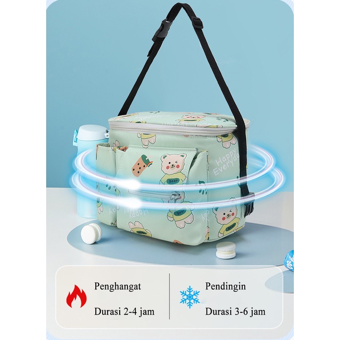 [1KG 5PCS] Babyland Tas Ransel Perlengkapan Botol Susu Bayi Diapers Stroller Travel Bag