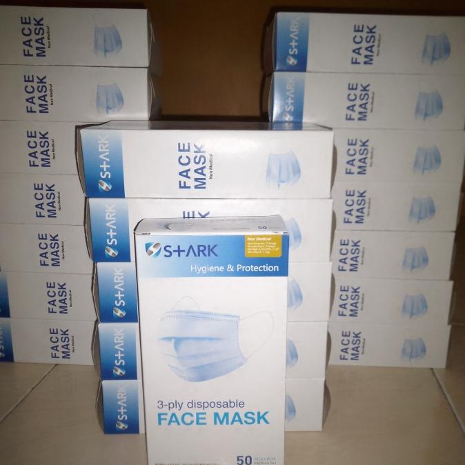 masker S+ARK 3ply disposable surgical face mask 25-izdihaarofficial24 Segera Dapatkan