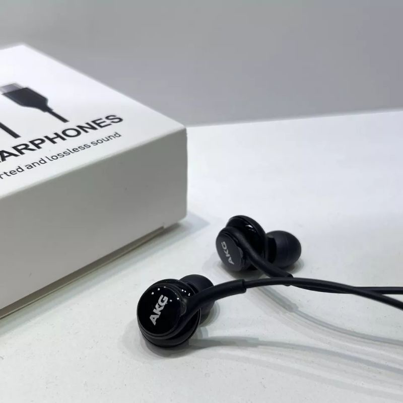 HEADSET EARPHONE AKG ORIGINAL SAMSUNG GALAXY S10 / S10 PLUS HANDSFREE JACK TYPE C ORI