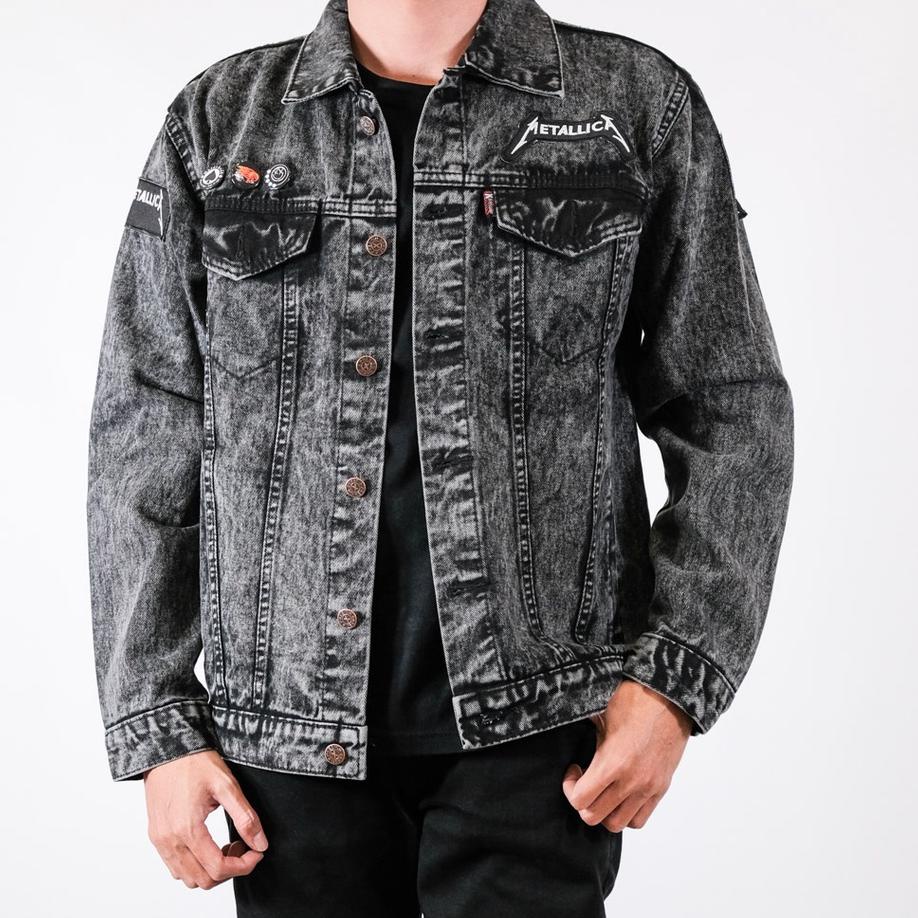 Terbaik Jaket Jeans Bordir Pria Best Seller / Jaket Jeans Printing Bordir Emblem