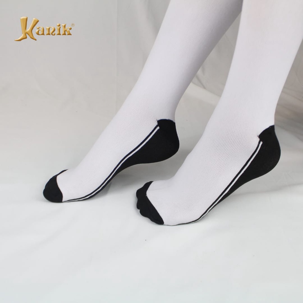 Kaos Kaki Tanpa Jempol Tapak Hitam - Kanik Original Anti Kotor Socks Good Quality