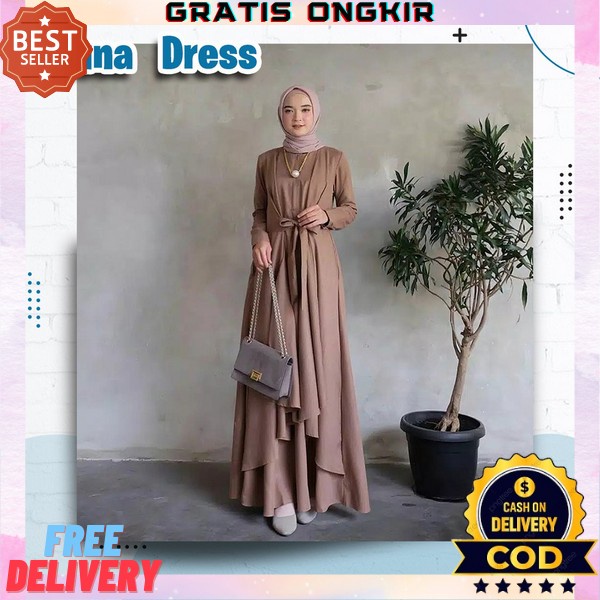 Gamis Kondangan Perempuan Dewasa Gsmis Remaja Termurah Gmis Muslimah Polos Gsmis Kondangan Pesta Baj