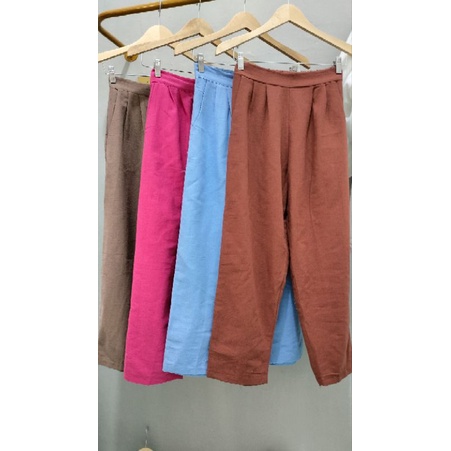 CHERRY_CELANA/BJU/SETELAN LINEN PREMIUM