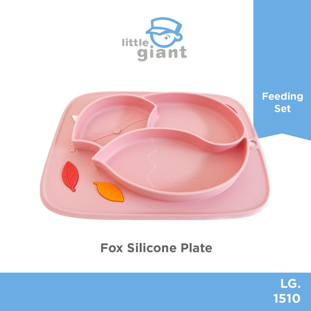 Little Giant LG.1510 Fox Silicone Plate/ Piring Makan Anak