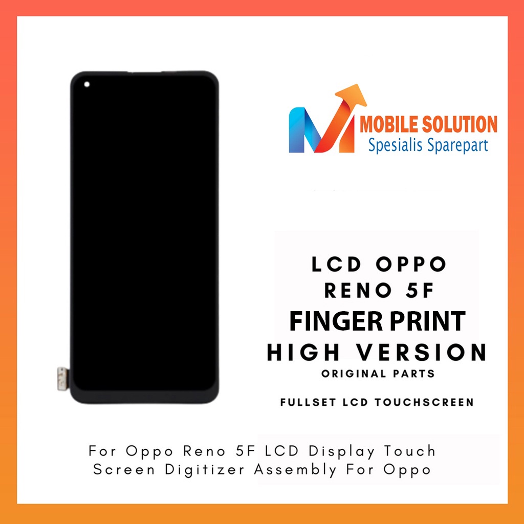 Grosir LCD Oppo Reno 5F Support FINGER PRINT ORIGINAL 100% Fullset Touchscreen - Parts Kompatible Dengan Produk Oppo Garansi 1 Bulan + Packing