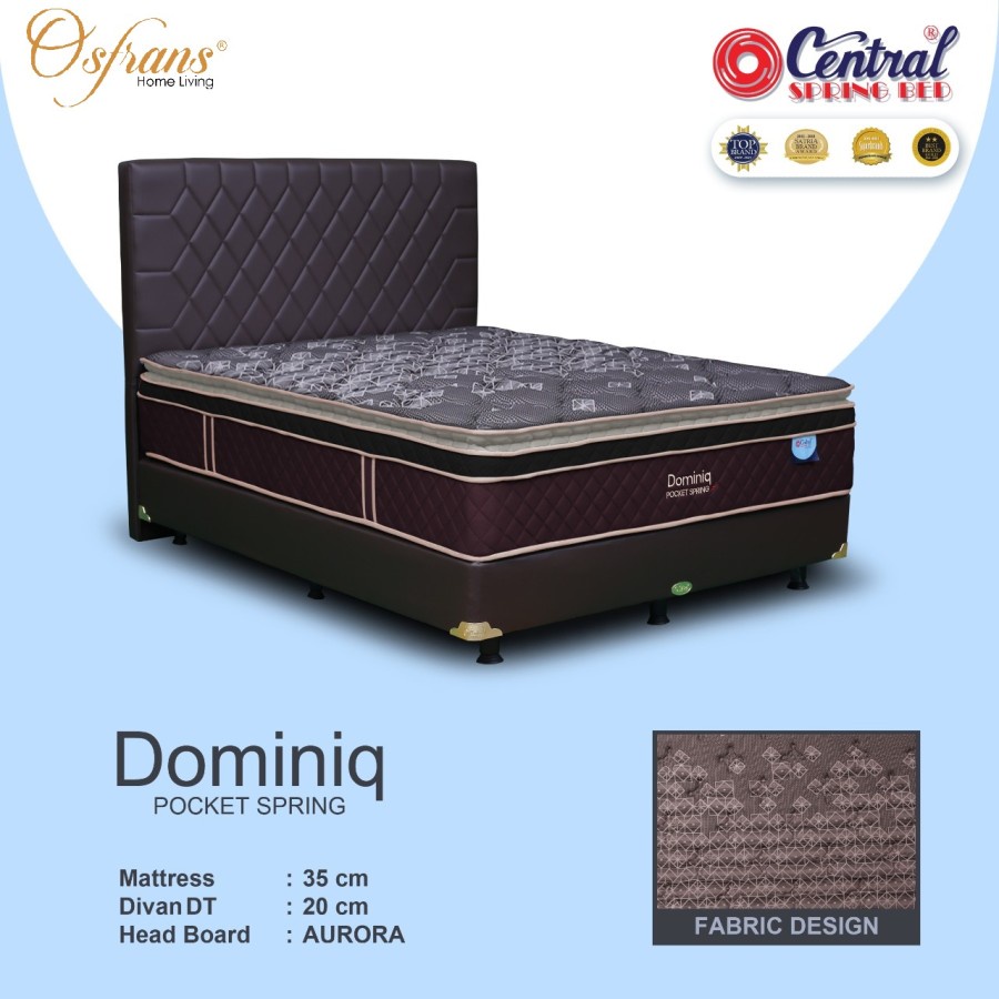 FULLSET Central Bed Dominiq Pocket Fullset Aurora / Bonita FULL SET - Dominik Dominic -