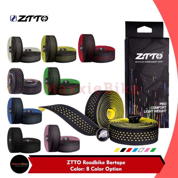 Ztto Bartape Sepeda Dropbar Roadbike Pu Eva Cycling Bar Tape Aksesoris Sepeda