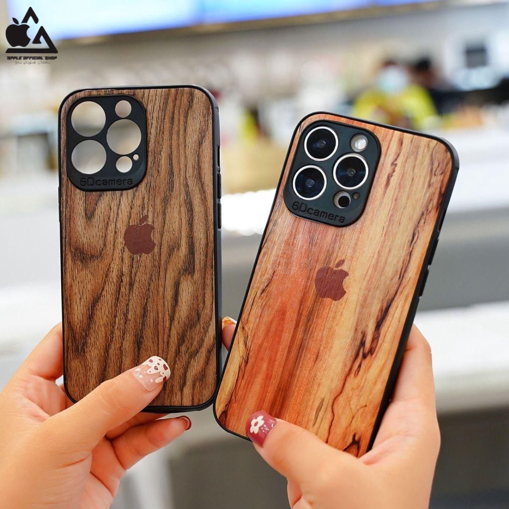 Premium Softcase Wood / Kayu Logo iPhone 13 PRO MAX 12 PRO MAX 11 PRO MAX XR X XS MAX 8 8+ 7 7+ SE 2 3 Soft Case Cover Wooden Art With Logo Silicone Silikon Hardcase