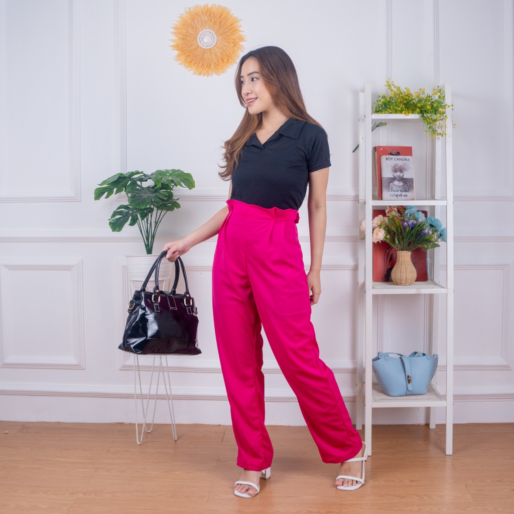 IL - Yves Celana Kulot / Kulot Kantor / Celana Fashion Wanita / Highwaist Pants