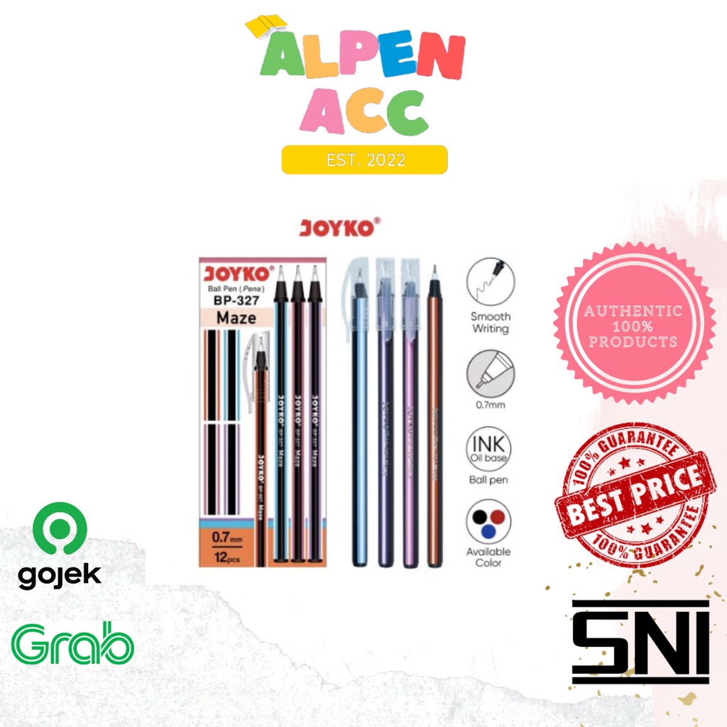 

JOYKO Ball Pen Pulpen Pena Joyko BP-327 Maze 0.7 mm
