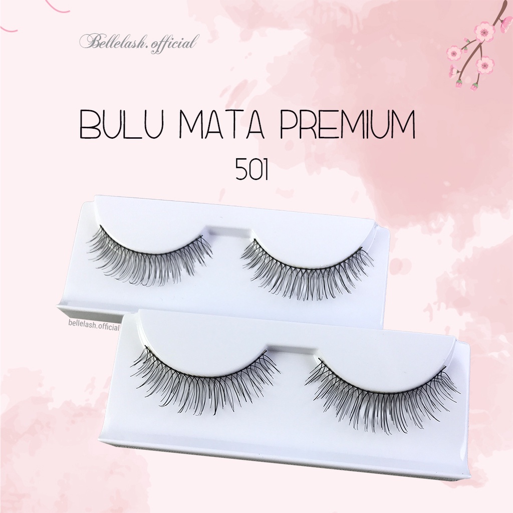 501 Bulu Mata Palsu Handmade Natural False Eyelash Eye Lashes Premium Series