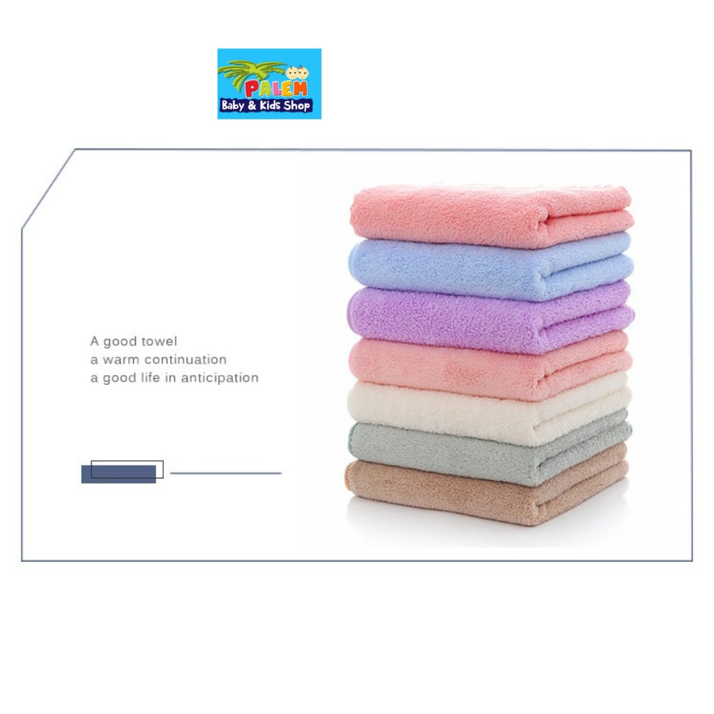 Microfiber Handuk Mandi Warna Polos Warna warni lembut &amp; Serap Air Ukuran 50x100 - 60x120