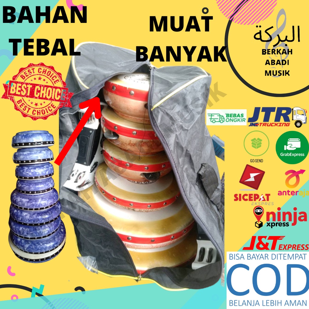 Tas terbang rebana tas rebana kosidah tas reaban qosidah tas rebana isi 10 tas hadroh isi 10 tas ker