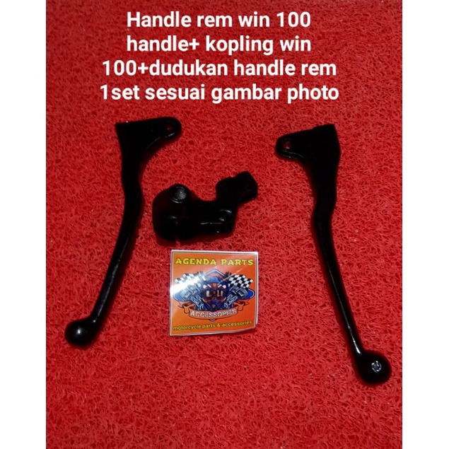 Handle rem win 100 handle+ kopling win 100+dudukan handle rem 1set sesuai gambar photo