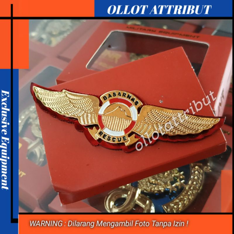 WING BASARNAS RESCUE | PIN BASARNAS BPBD RESCUE