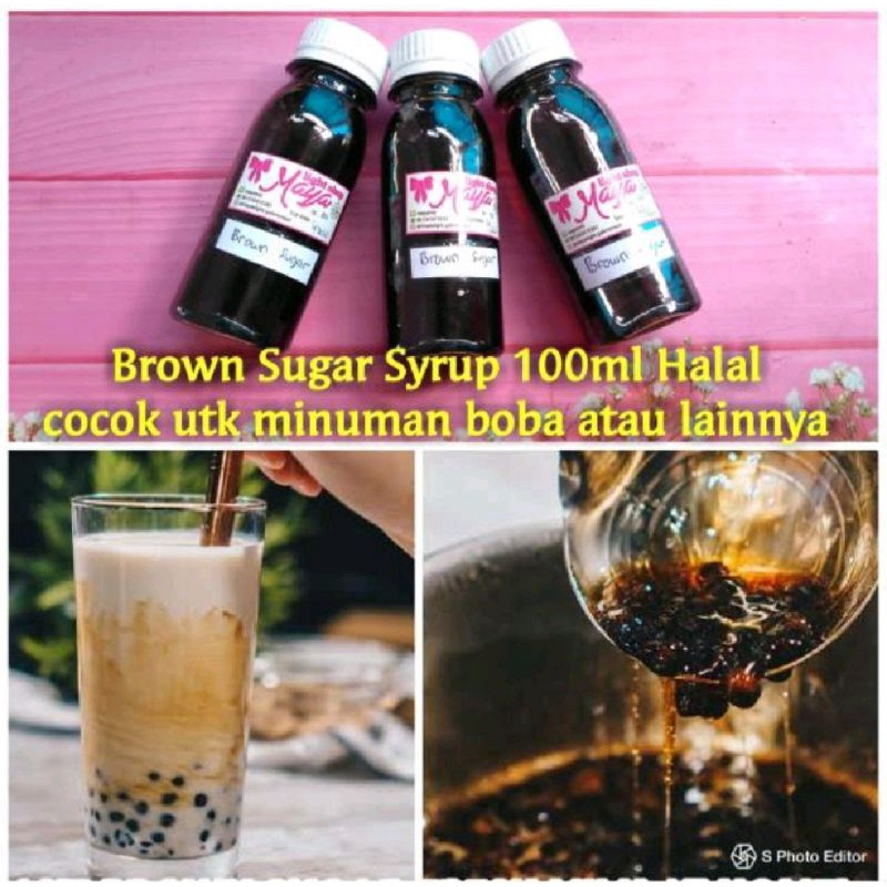 

Syrup Brown Sugar 100ml boba drink gula merah minuman bubble Halal dan enak