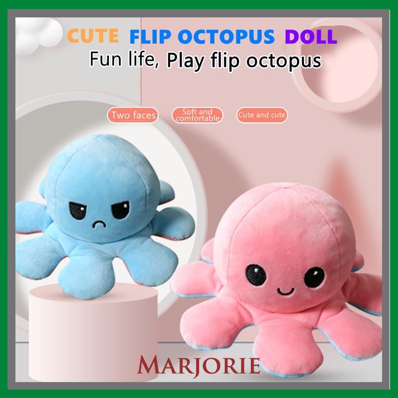 Boneka Reversible Octopus Cumi Gurita Warna Bolak Balik Soft Yelvo  -MJD