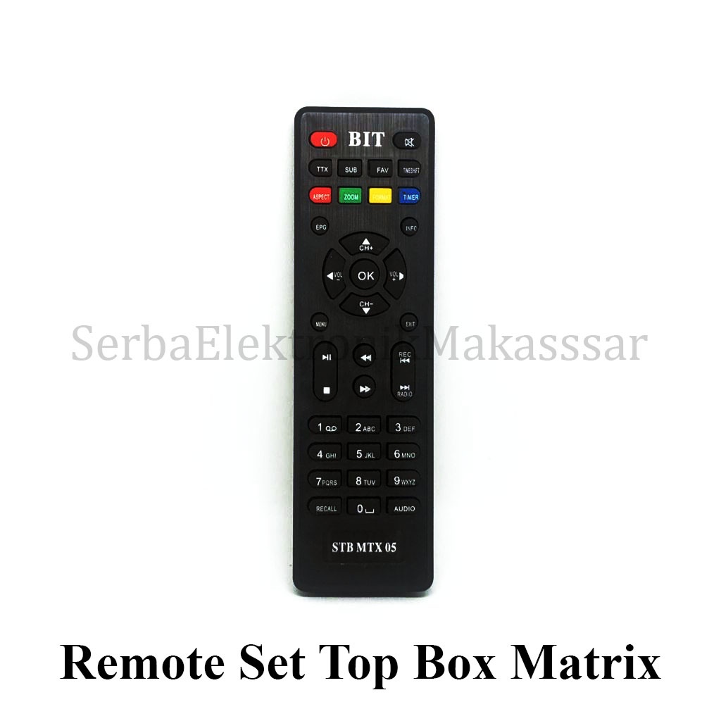 Remote Set Top Box Matrix Remot STB Matrix DVB T2