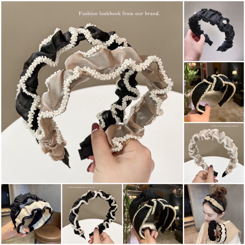 Bando-25 bandana Bendo FASHION/Premium Bandana Simpul Twist Elastis Ala Korea Untuk Wanita Bando