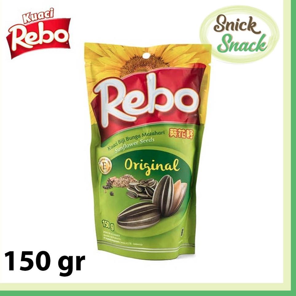 

codeCc1C6--Rebo Kuaci Original Pouch 150 gr Kwaci Snack Biji Bunga Matahari