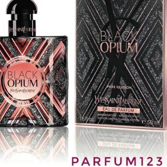 Quality Control✅Paling laris  parfum YSLL Black Opium Pure Illusion - black illusion 100ml segel by 