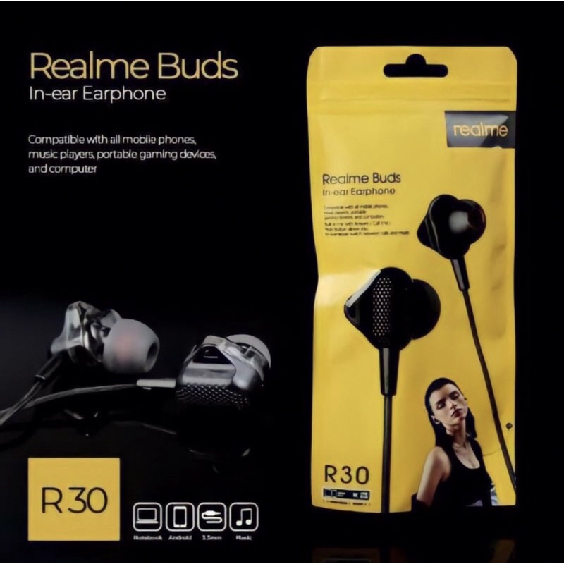 Earphone Realme R30 Paking Plastik