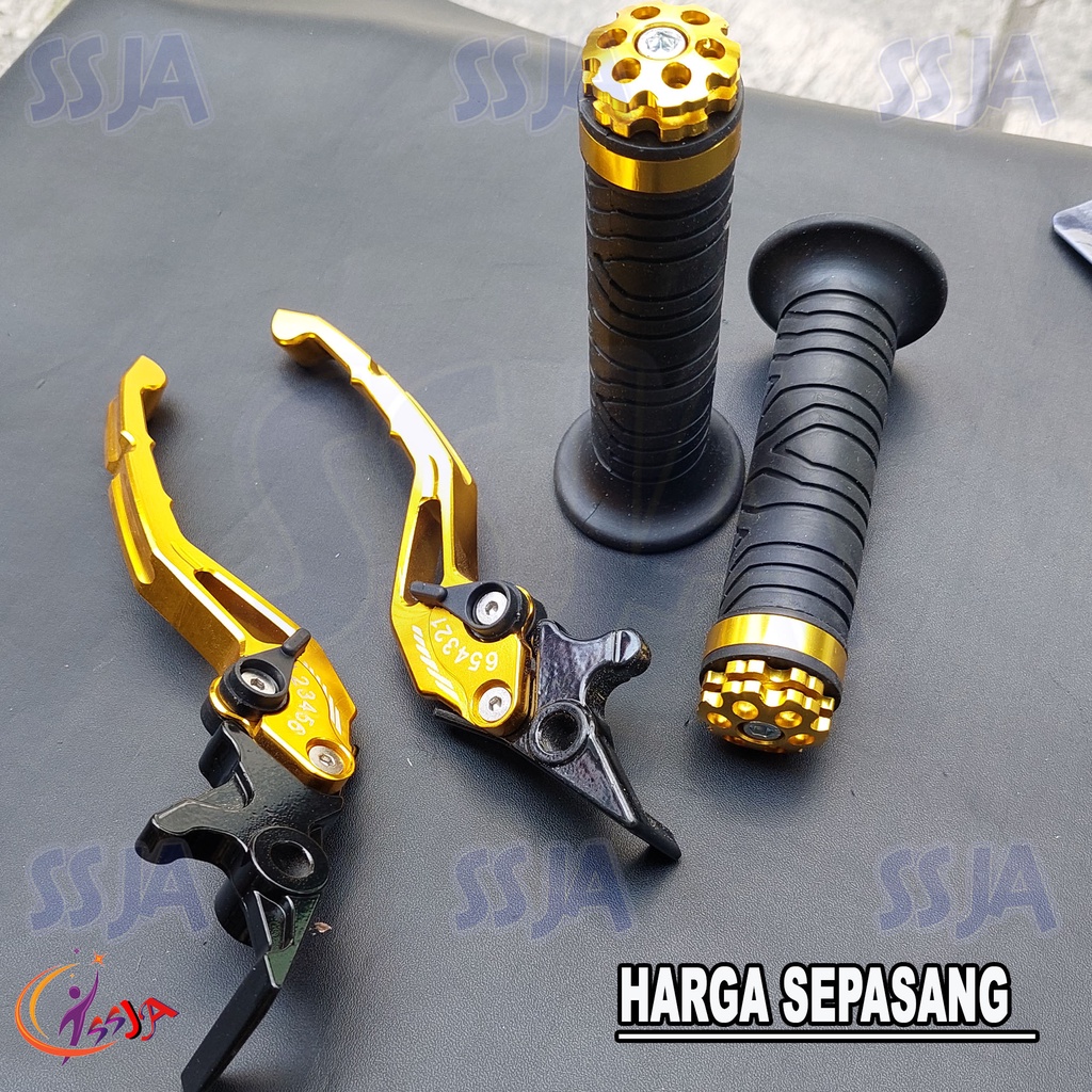 PROMO handle rem vario 160 dan pcx 150 bahan full cnc produk impor sepakat handgrip grip variasi grip plus jalu flower