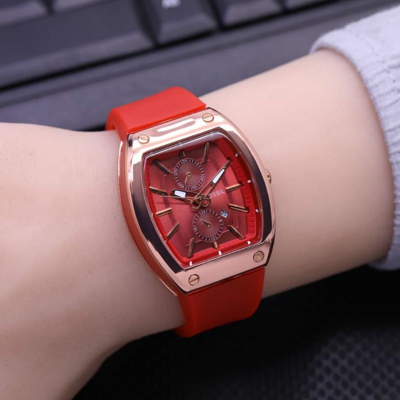 Jam Tangan Fossl Wanita Detik Tanggal Aktif Jam Tangan Cewe Terlaris Tebal