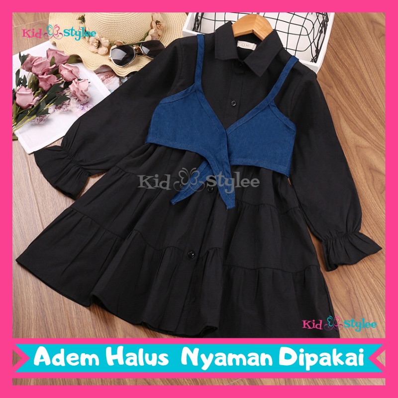 Dress Anak Perempuan Import Pesta Ulang Tahun Princess Korea Umur 4 5 6 7 8 9 Tahun Korean Style Pre