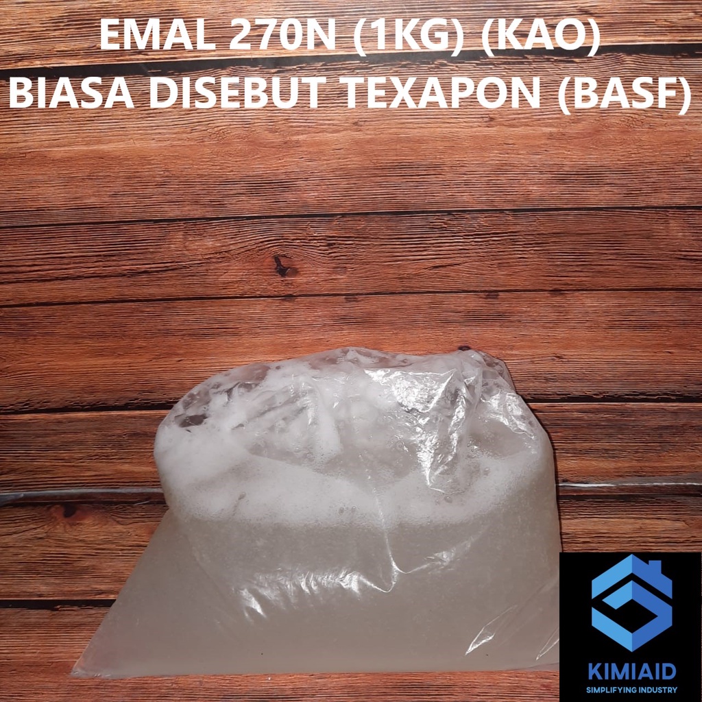 Texapon 1Kg - SLES - Emal 270N - Emal Jelly - Texapon N70 Kao -  Bahan Sabun Deterjen