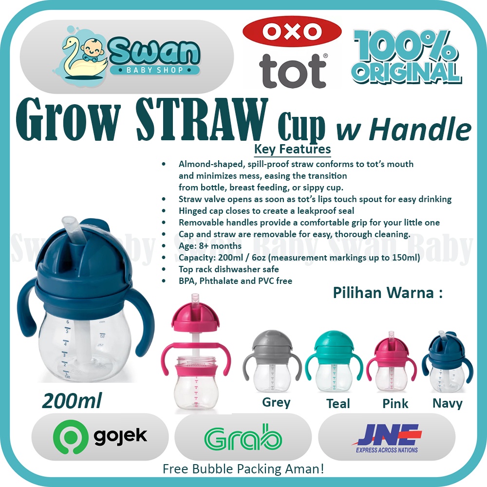 OXO Tot Grow Straw Cup With Handles 6oz