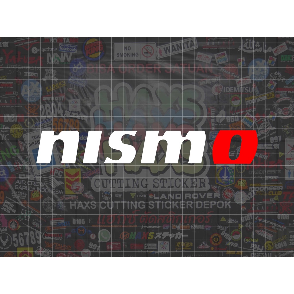 Cutting Sticker Tulisan Nismo Ukuran 22,5 Cm Untuk Mobil
