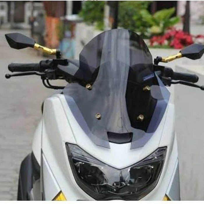 visor nmax old model TDR bening dan smoke - windshield motor - smoke