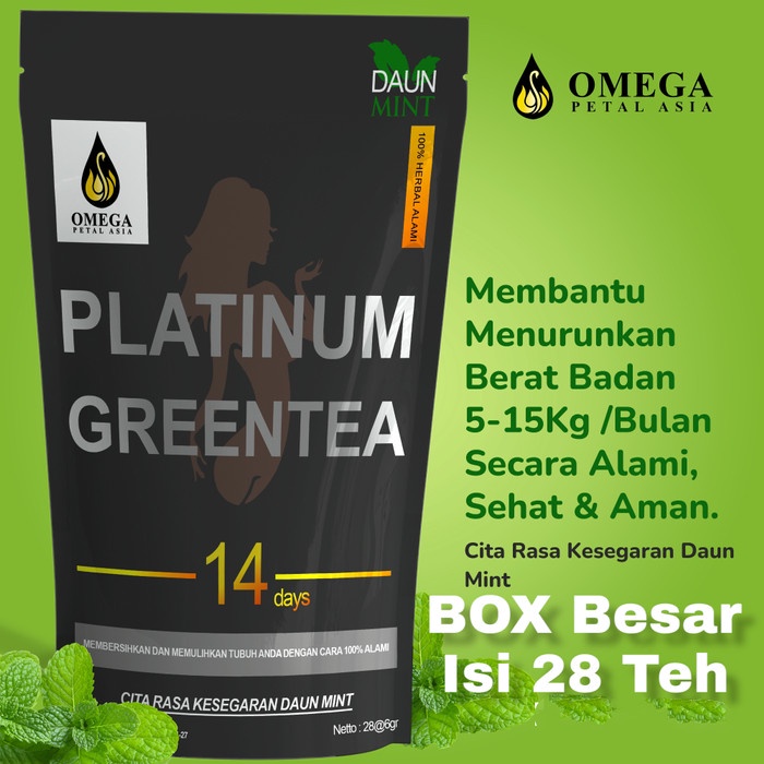 

ORIGINAL MURAH PLATINUM GREENTEA TEH PELANGSING HERBAL ALAMI SEHAT DAN AMAN - 1 BOX BESAR