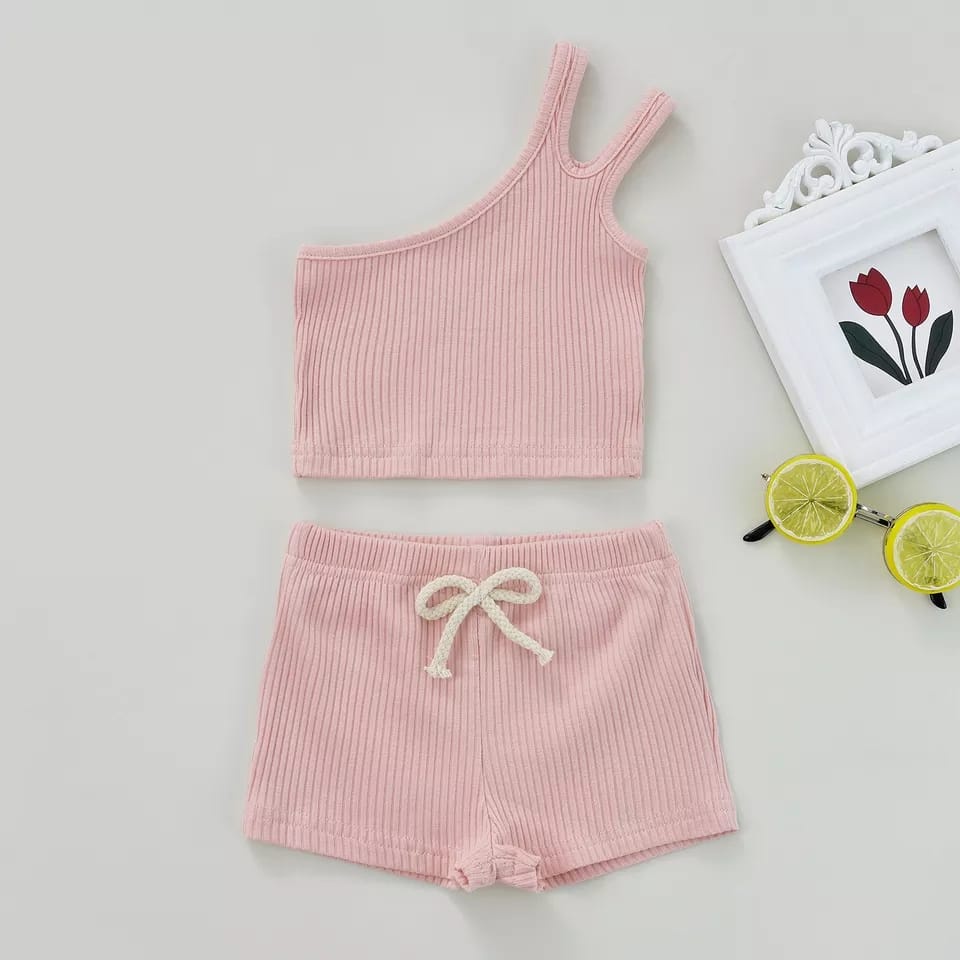 BEFAST - ZTL OOTD Setelan Anak JIJUYA  SETELAN ANAK MELANI / Set Atasan Tanktop+Celana Pendek / Fashion Modis Anak / Oneset Kekinian Anak-Anak Trendy / Oneset Anak Ke Pantai / Setelan Anak Balita Perempuan / Pakaian Anak Perempuan Lucu / Oneset Polos