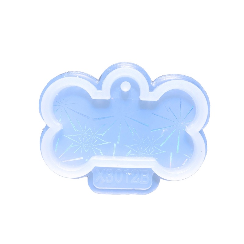 Siy Cetakan Resin Bentuk Tulang Anjing Bahan Silikon Dengan Lubang Untuk Gantungan Kunci