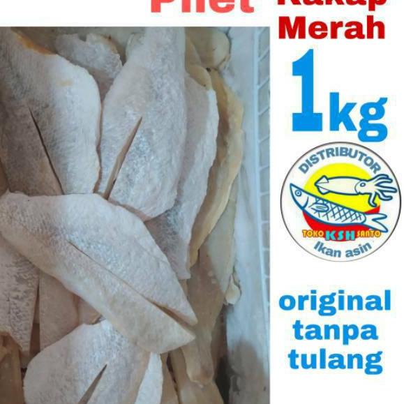 

BISA COD ✔️Ikan asin kakap merah pilet-1kg|RA1