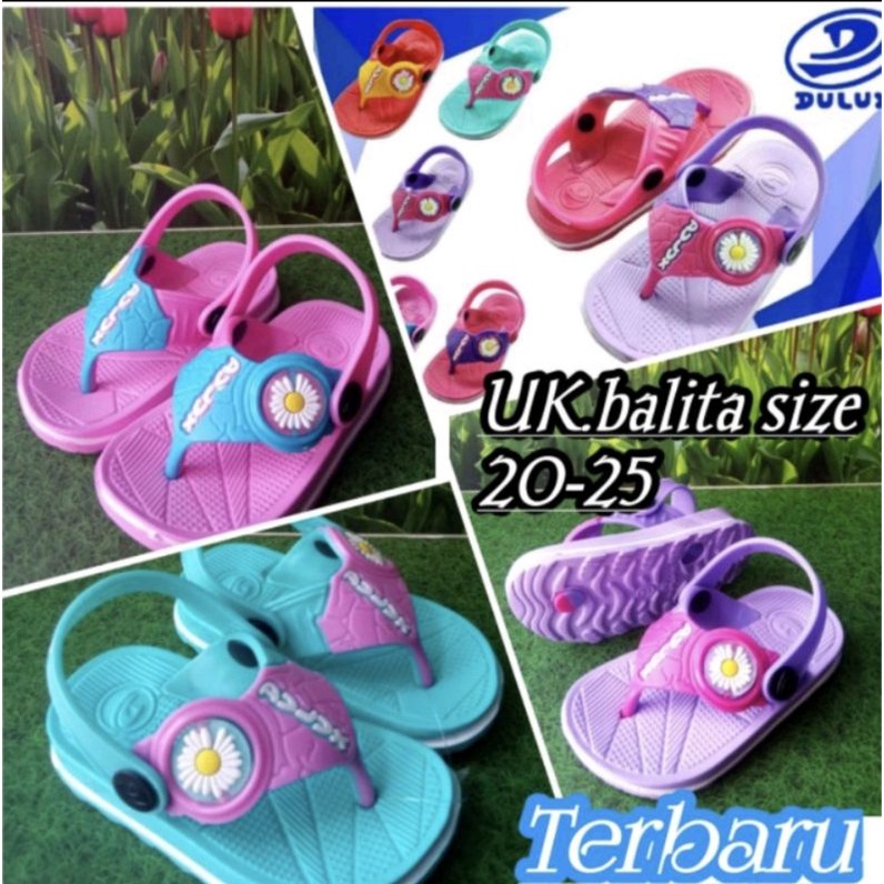 SANDAL BAYI DULUX 293E ELMO KARET TALI BELAKANG USIA 6-12 BULAN