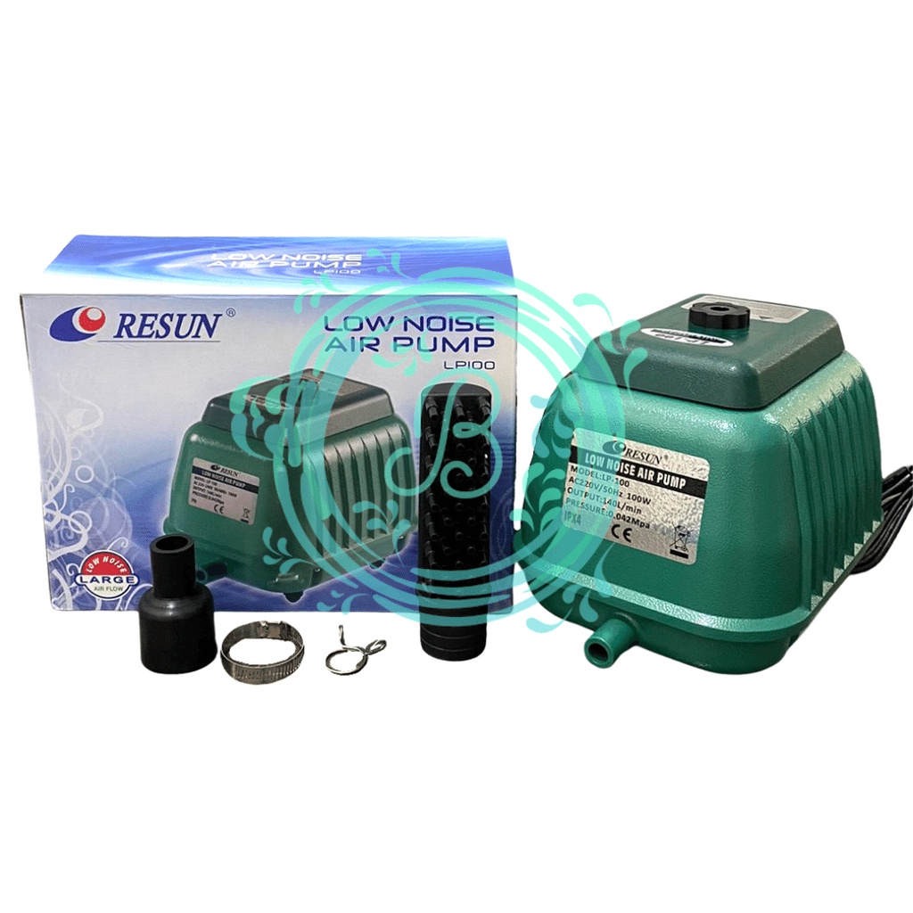 RESUN LP 100 Air Pump 33 Cabang 100 Watt Low Noise Pompa Udara Aerator Airator Kolam Ikan LP 100 LP100