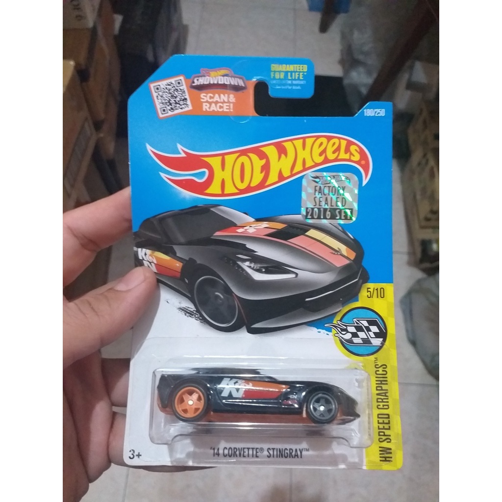 HOT WHEELS FACTORY SEALED SUPER TREASURE HUNT 2016 CORVETTE STINGRAY