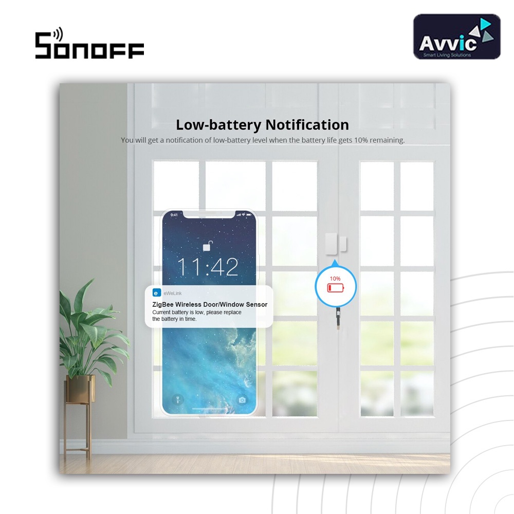 Sonoff SNZB04 Smart Sensor for Door Window Alarm Pintu Jendela IOT