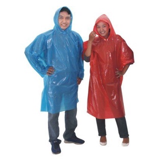 Jas Hujan Sekali Pakai Jas Hujan Plastik Kresek Jas Hujan Poncho Disposable Raincoat Emergency